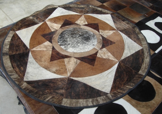Pila de alfombras patchwork