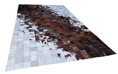 Nunez Tricolor cowhide rug