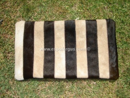 Cowhide pillows/cushions made of stripes