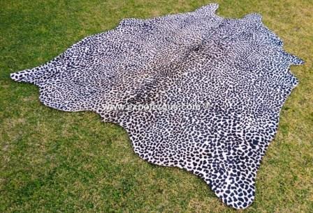 cheetah cowhide rug