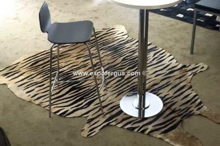 tiger cowhide rug